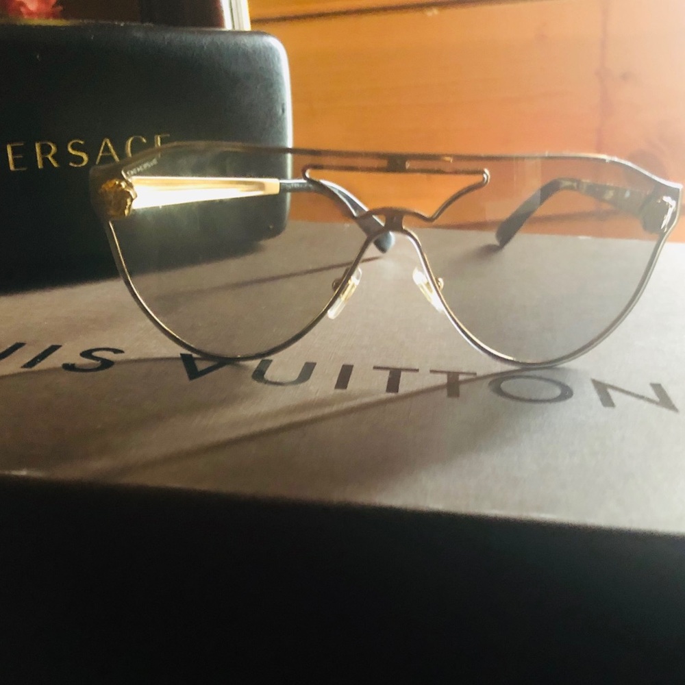 Authentic Black w/ Gold Details Versace Sunglasses